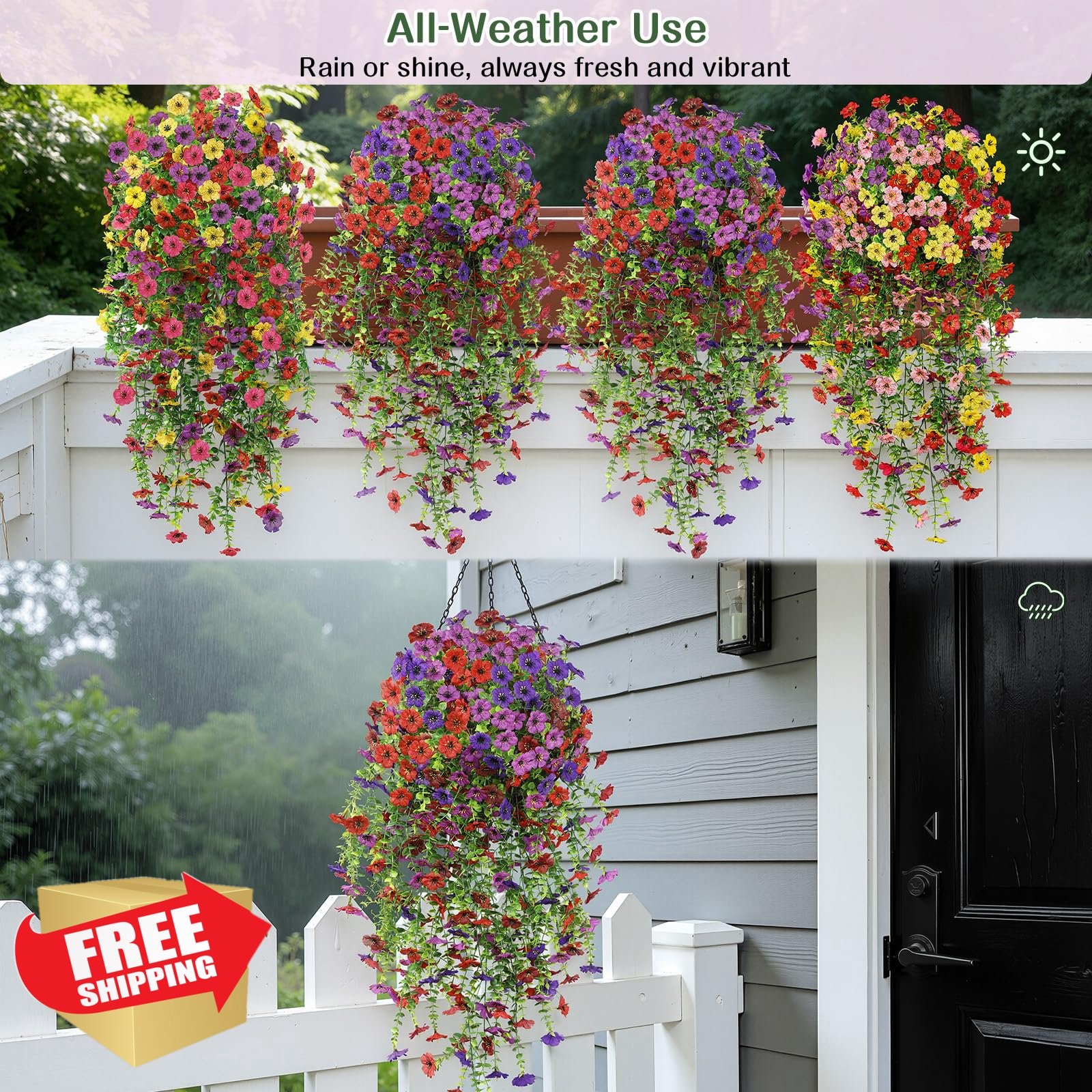 Alupssuc 8pk Mix 4 Colors Daisy Flowers Outdoor