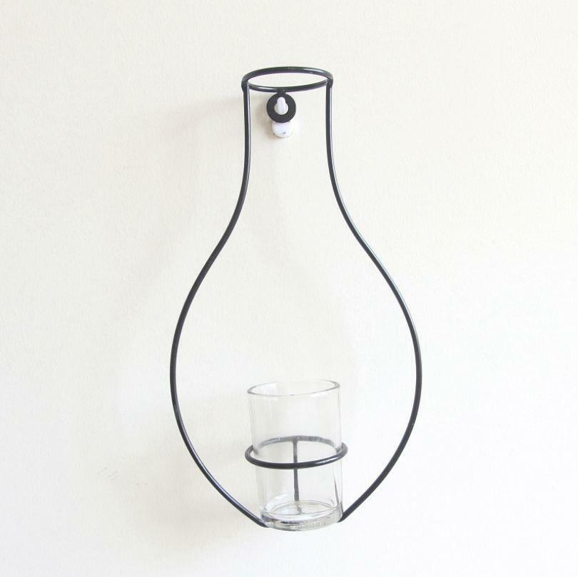 1x Creaive Homeart Nordic Style Iron Frame Vase Wall Hanging Plant Dried Flower