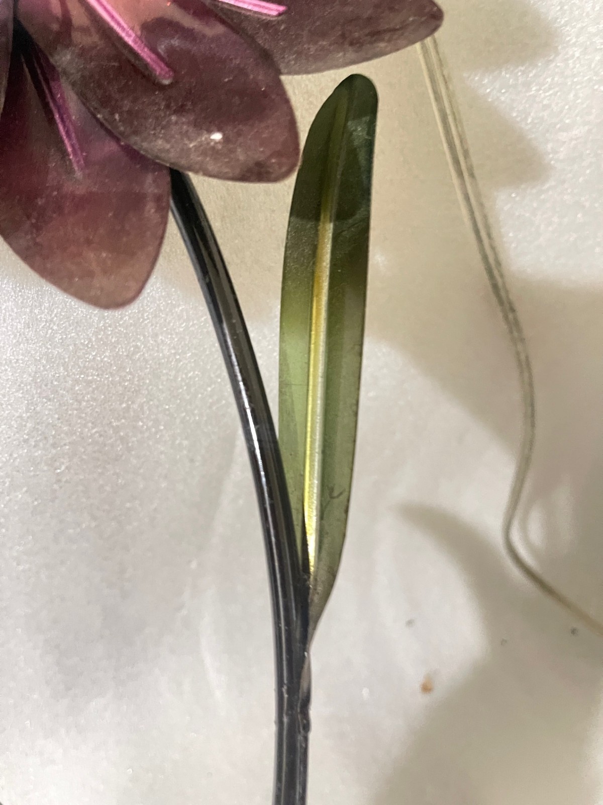 Indoor Outdoor Flower Stem with Clear stones 23″L x 8″W (S)