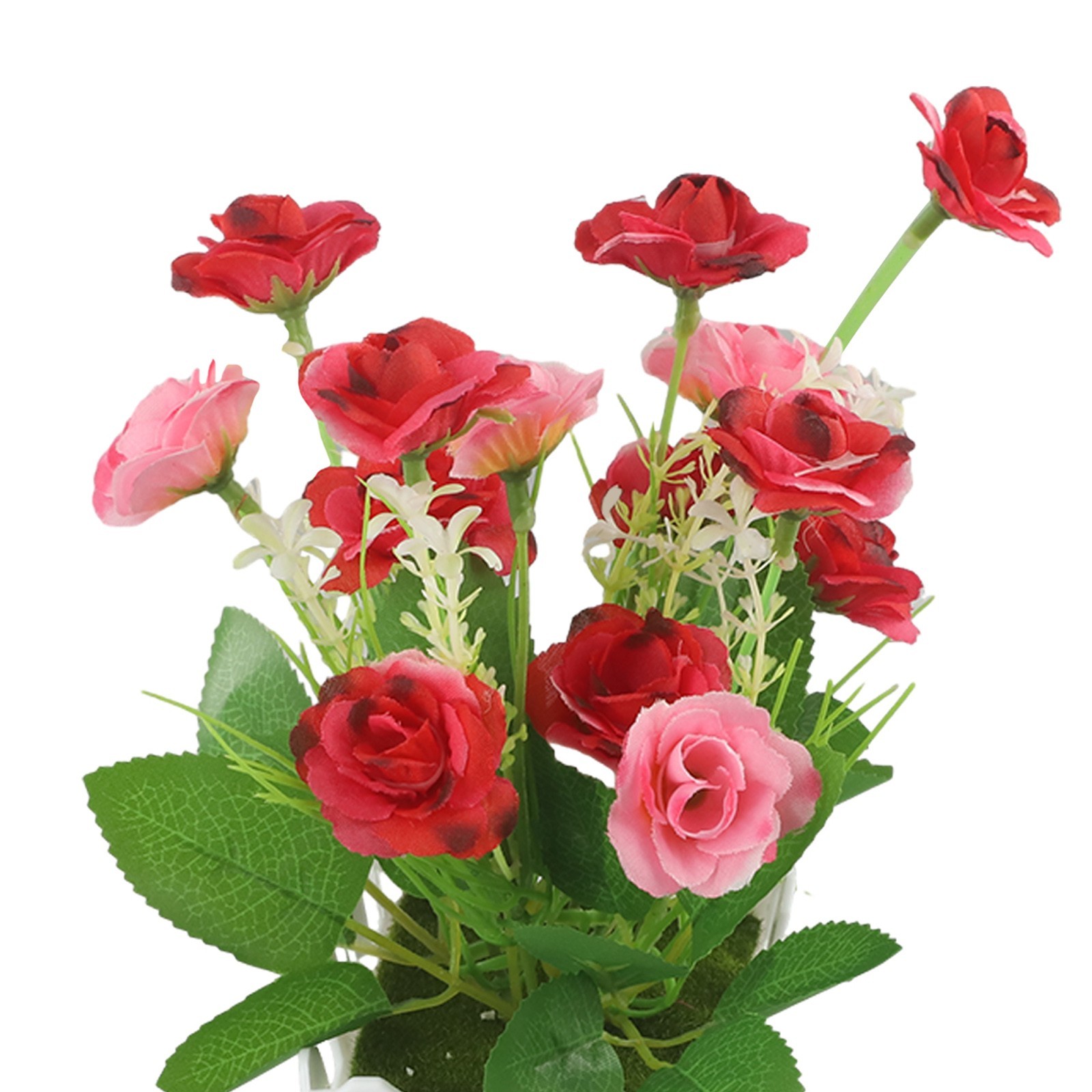 Realistic Looking Artificial Flowers in Pot for Indoor and Outdoor Use