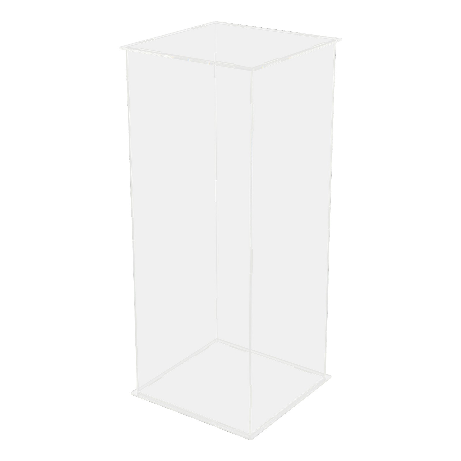 Art Sculpture Stand Acrylic Flower Stand Clear Display Flower Tower 25*25*60cm