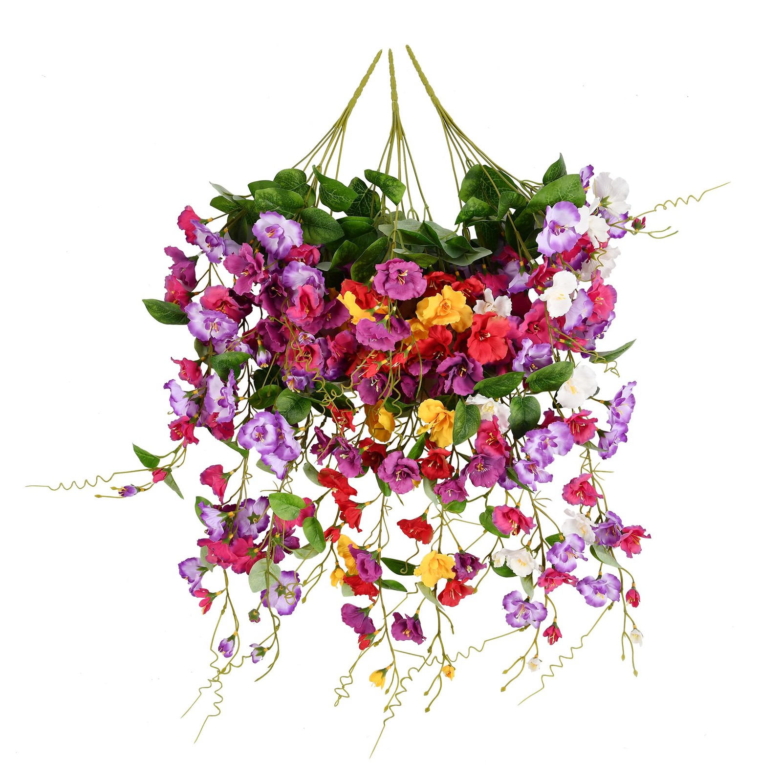 Artificial Flowers for Outdoors UV Resistant, 3 PCS Hanging Hibiscus Flowers …