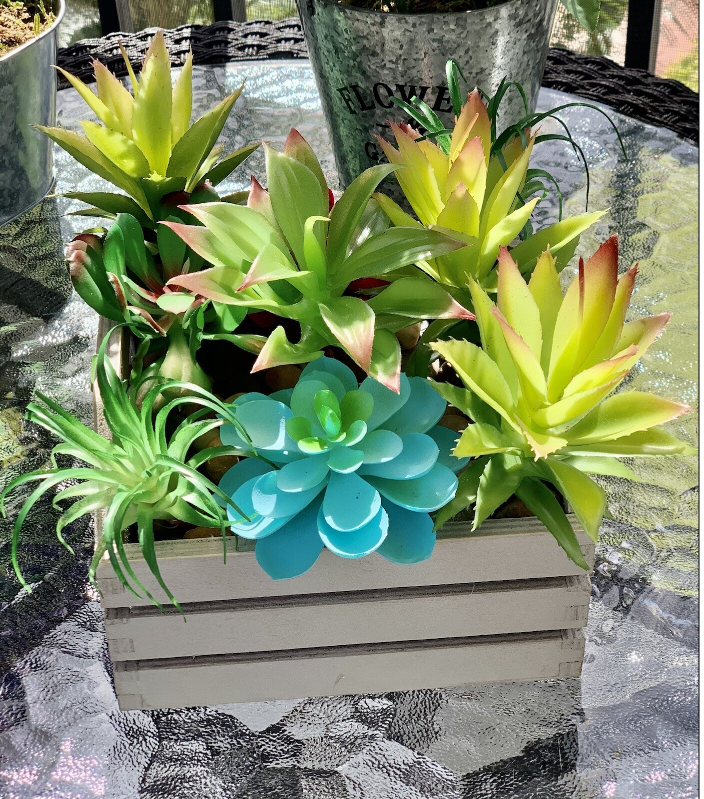 Flower Arrangement Artificial Succulent Flowers Garden and Home Decor CP00040