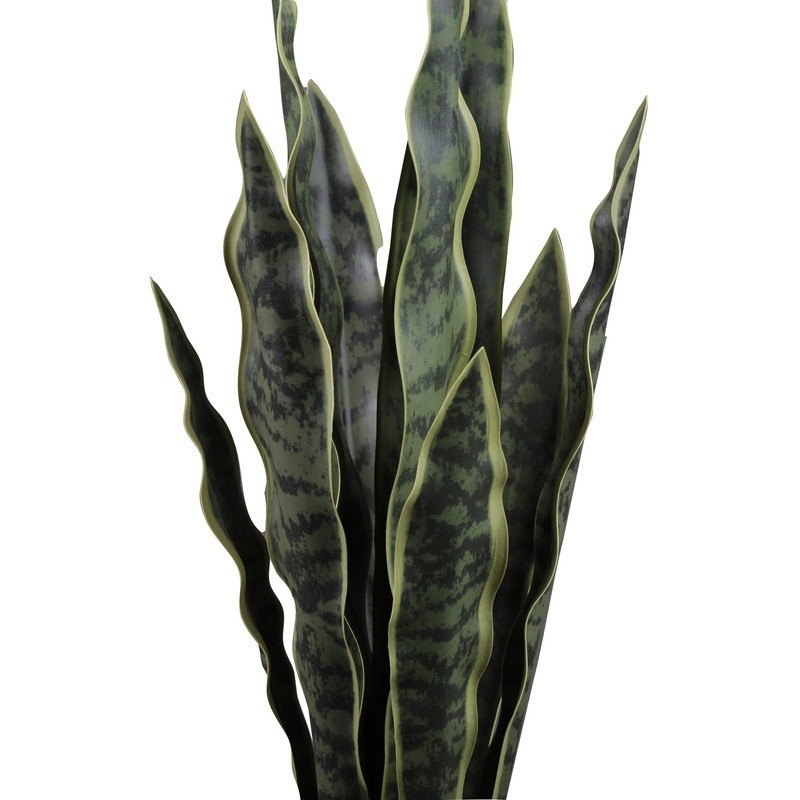 24.3 Inch Artificial Snake Plant in Rattan Basket Decor Indoor Office Home New