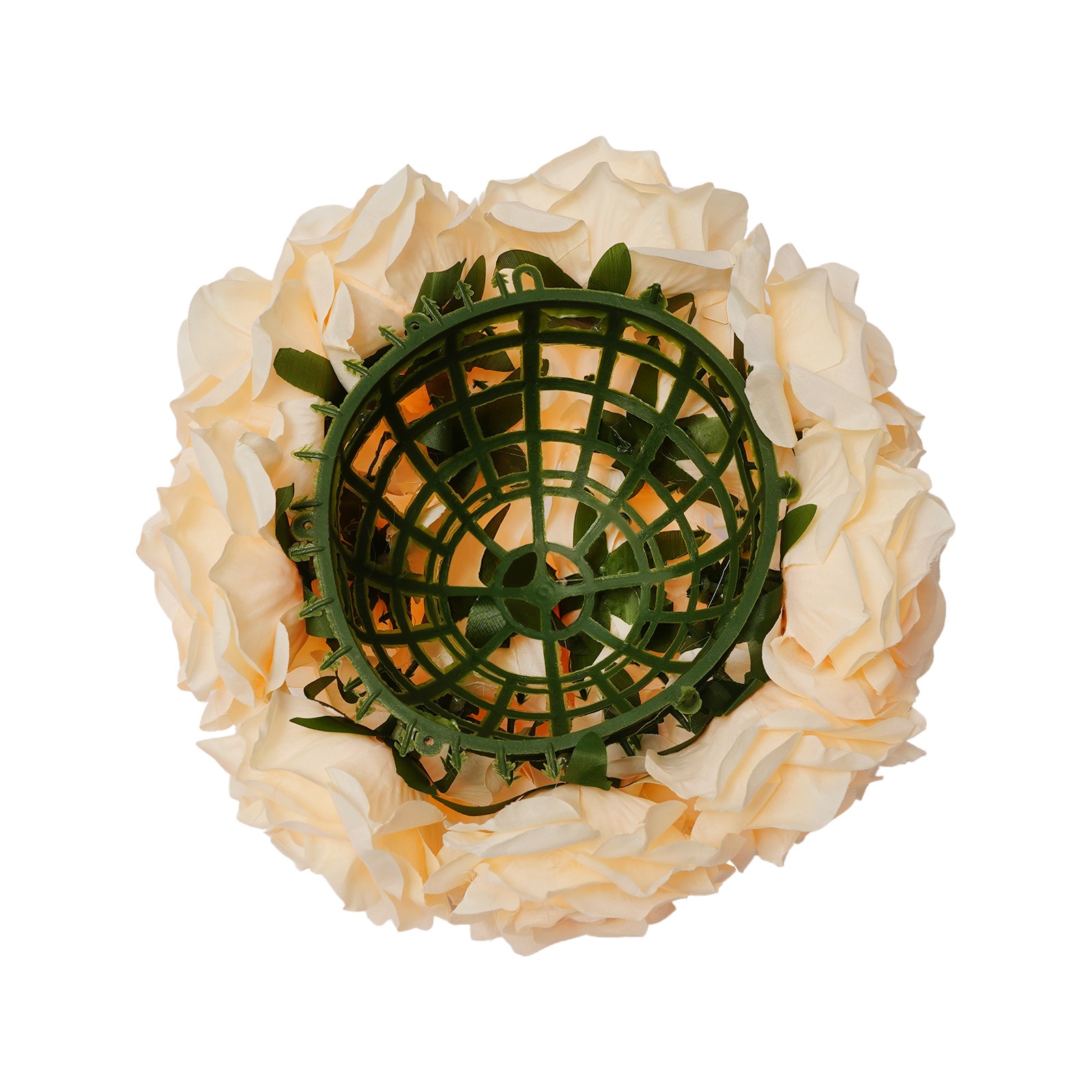 10*Bouquet Wedding Artificial Flower Balls for Table Deco, Deep Champagne Color