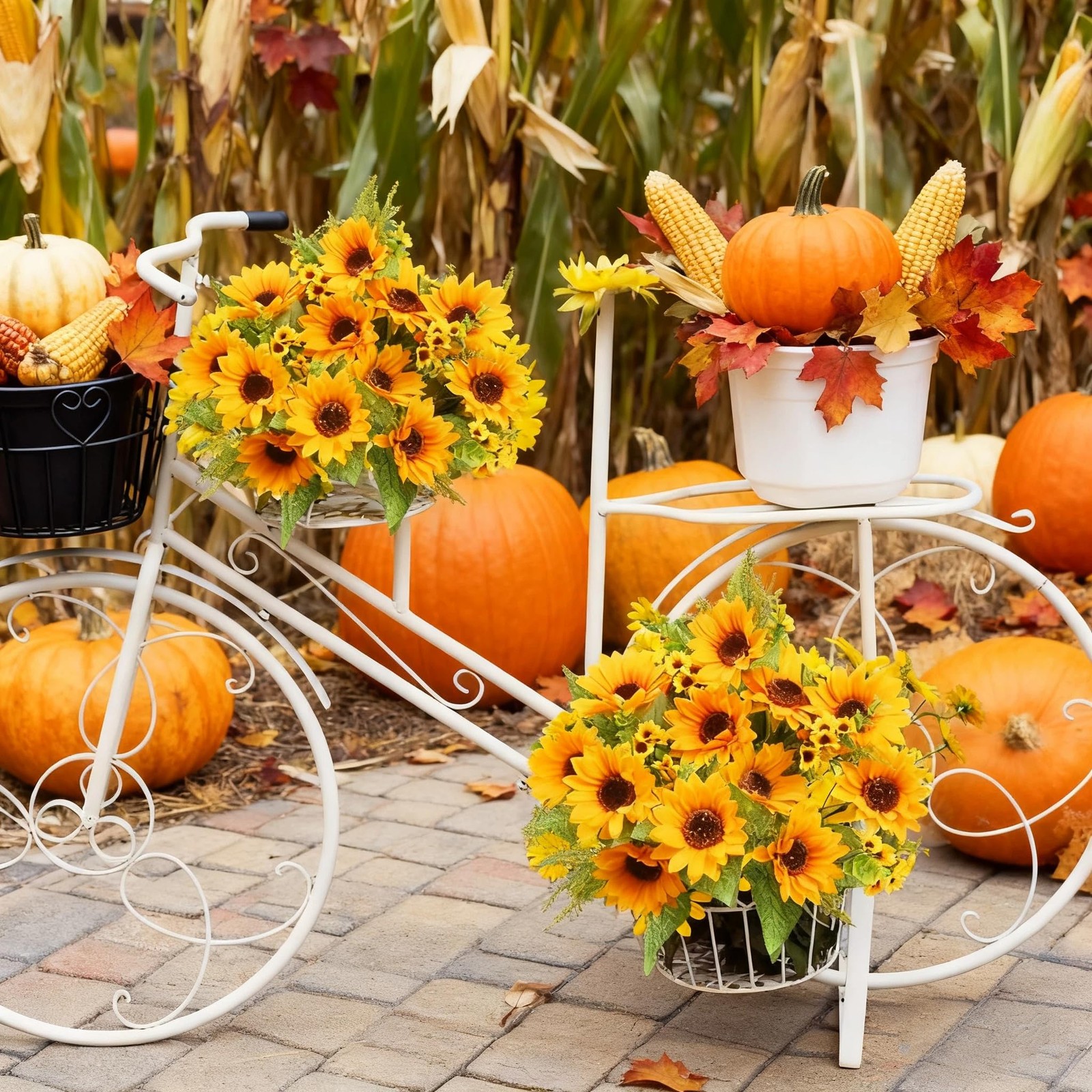 Artificial Sunflower Bouquets2 Bunches Fake Wildflowers For Baby Shower Home Wed