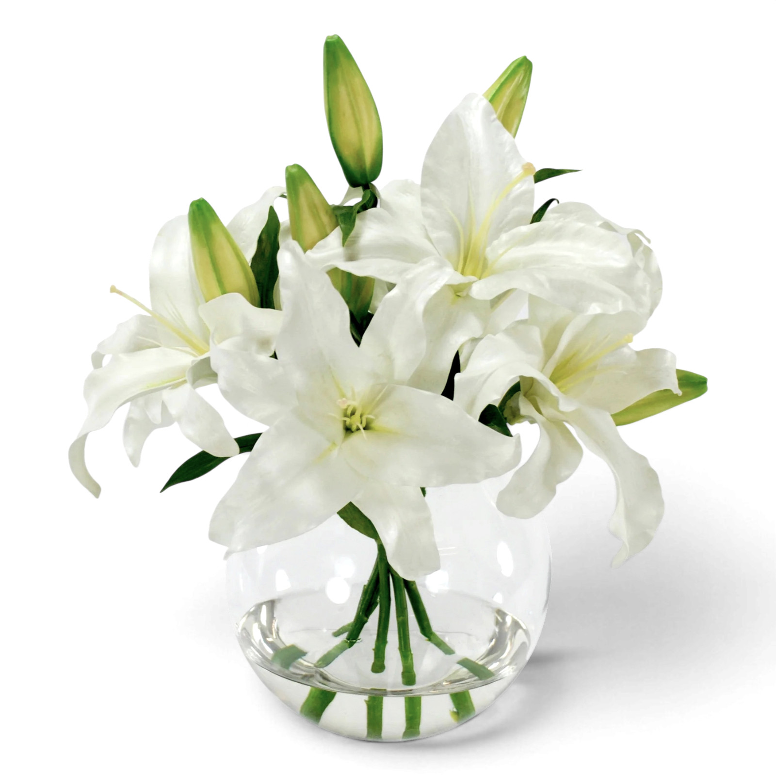 New Luxury Decorative Floral Arrangement with White Lilies