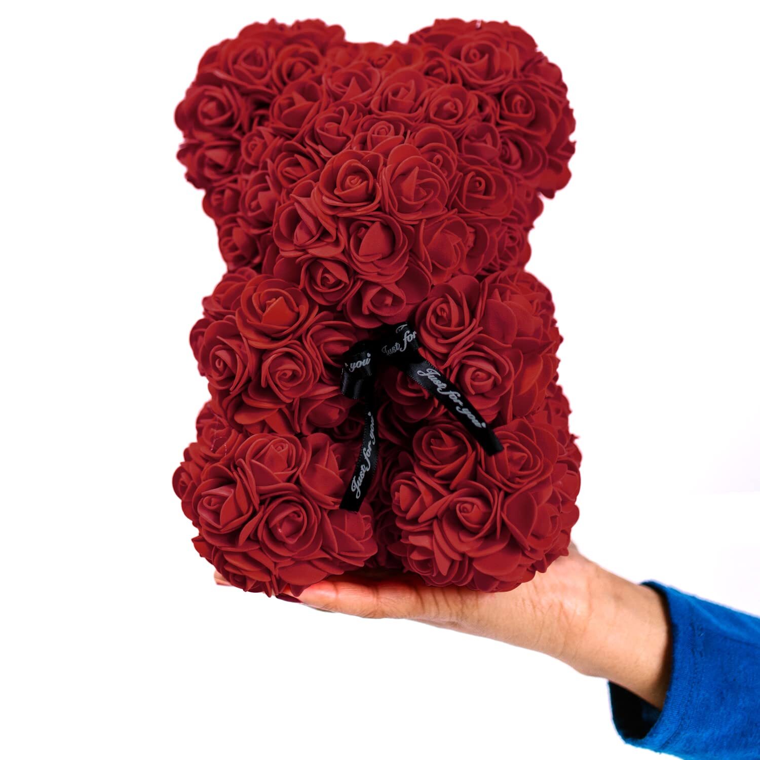 100 PCS Burgundy Mini Foam Artificial Roses Fake Flowers DIY Wedding Party