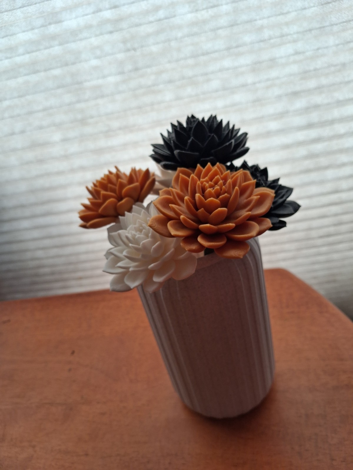 3d Printed Rose/Succulent Bouquet with Vase (More colors to choose from!)