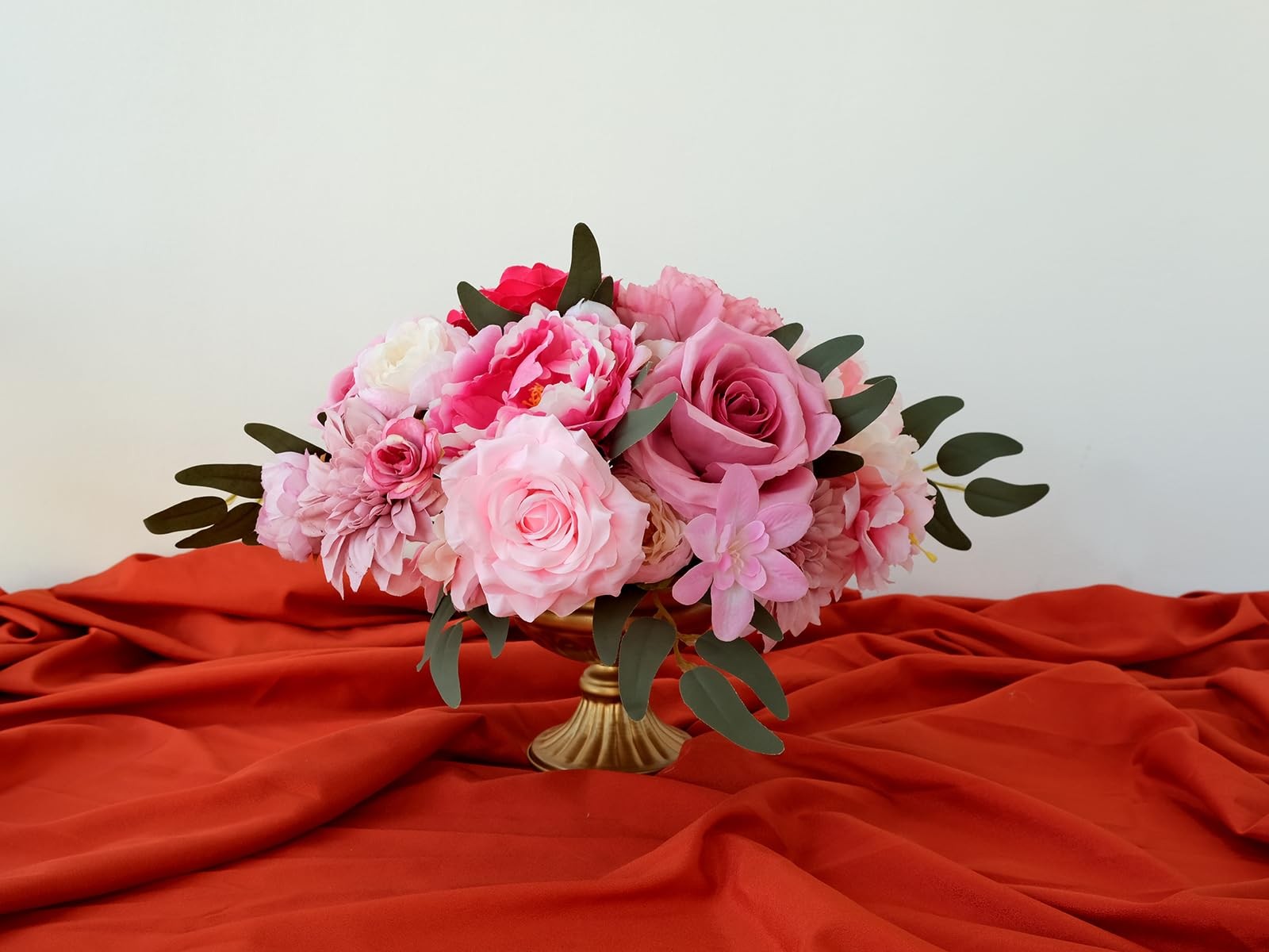 Artificial Flowers Pink Bouquets Box Set for DIY Bridal Wedding Shower Decora…