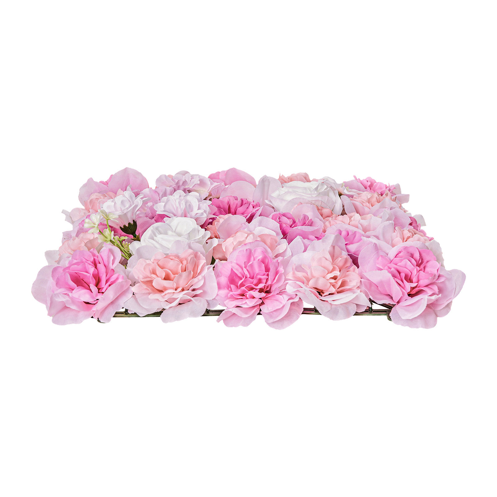 Uimoso 3D Flower Wall Panel 12PCS 15×15 in Artificial Floral Mat Wedding Privacy
