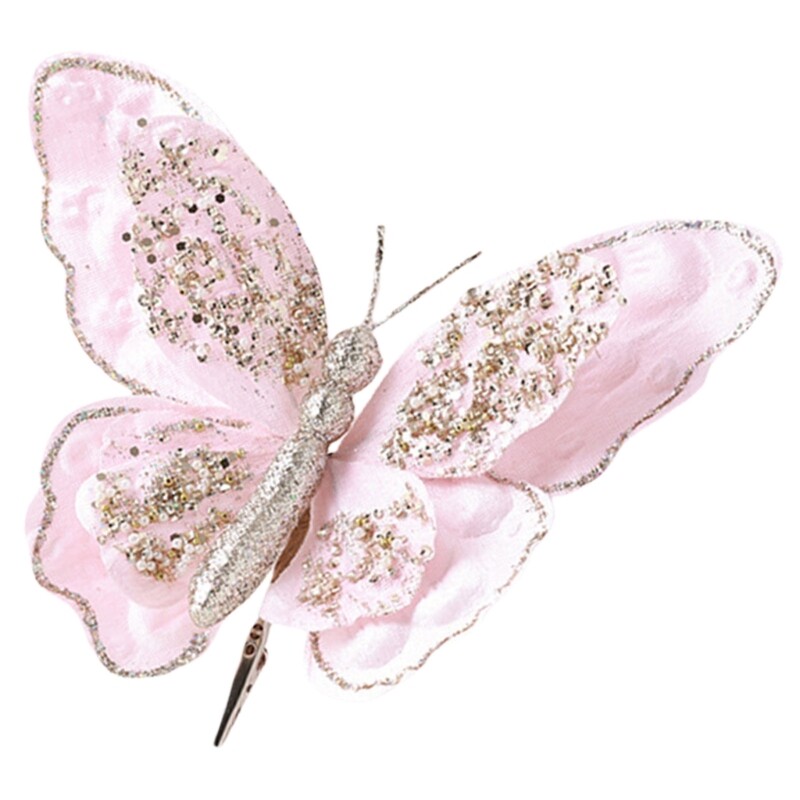 Artificial Butterfly Clip for Spring Party Home Stylish Florals Embellishments