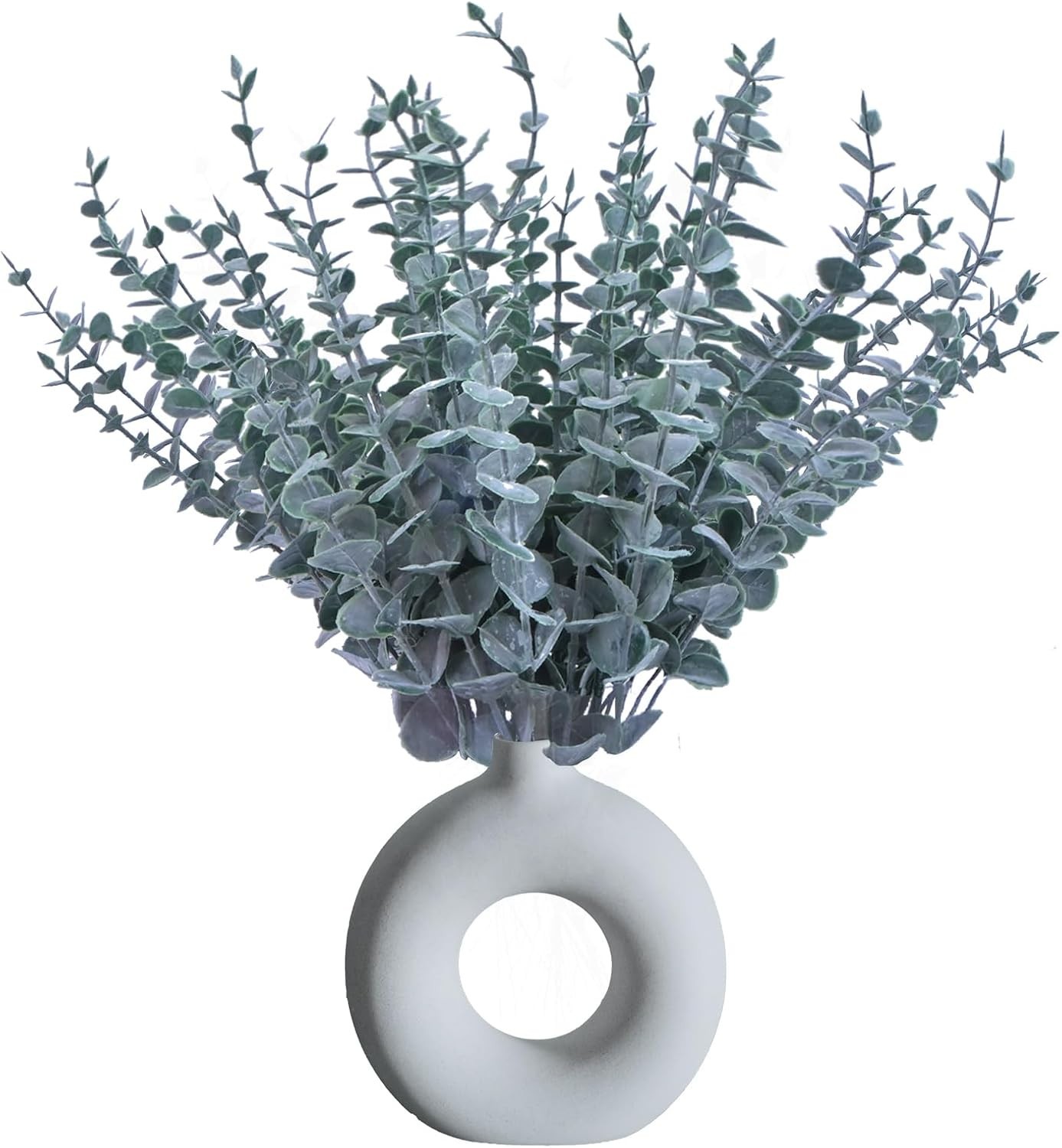 20pcs Artificial Eucalyptus Stems Realistic Fake Greenery Branches with Leave…