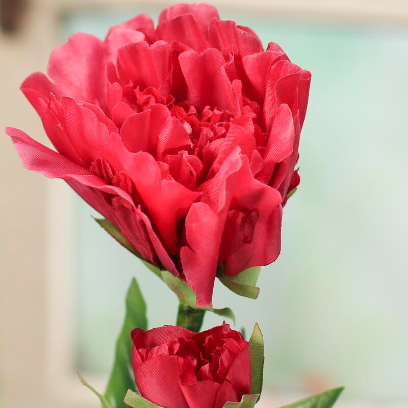 Group of 8 Tall 29-1/2″ Elegant Mauve Artificial Peony Floral Stems