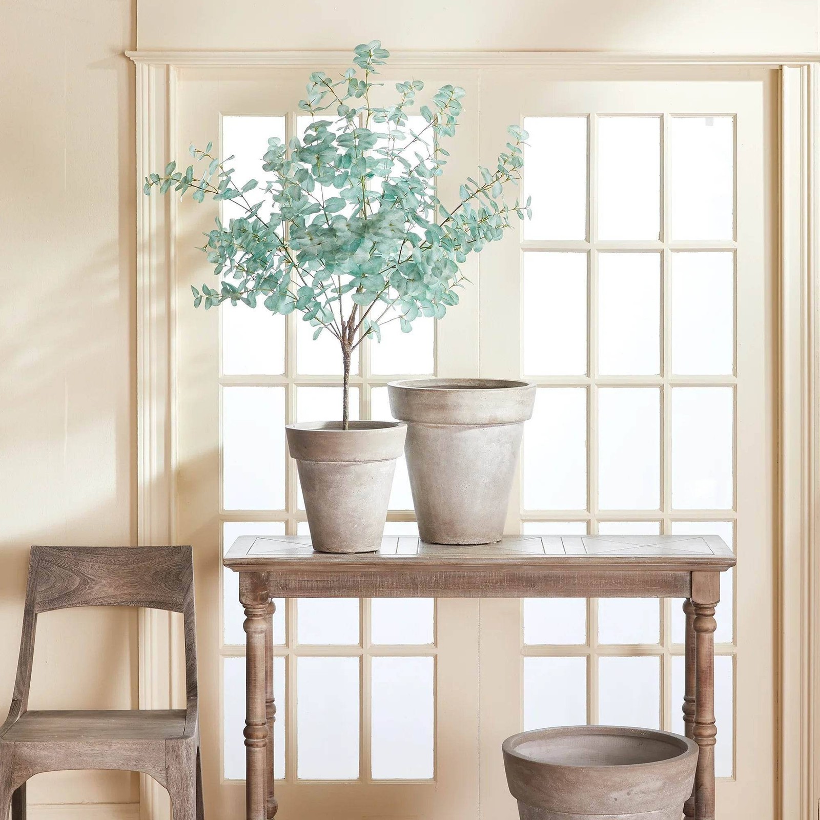 Faux Eucalyptus Tree Drop-In – Minimalist Greenery, 49″
