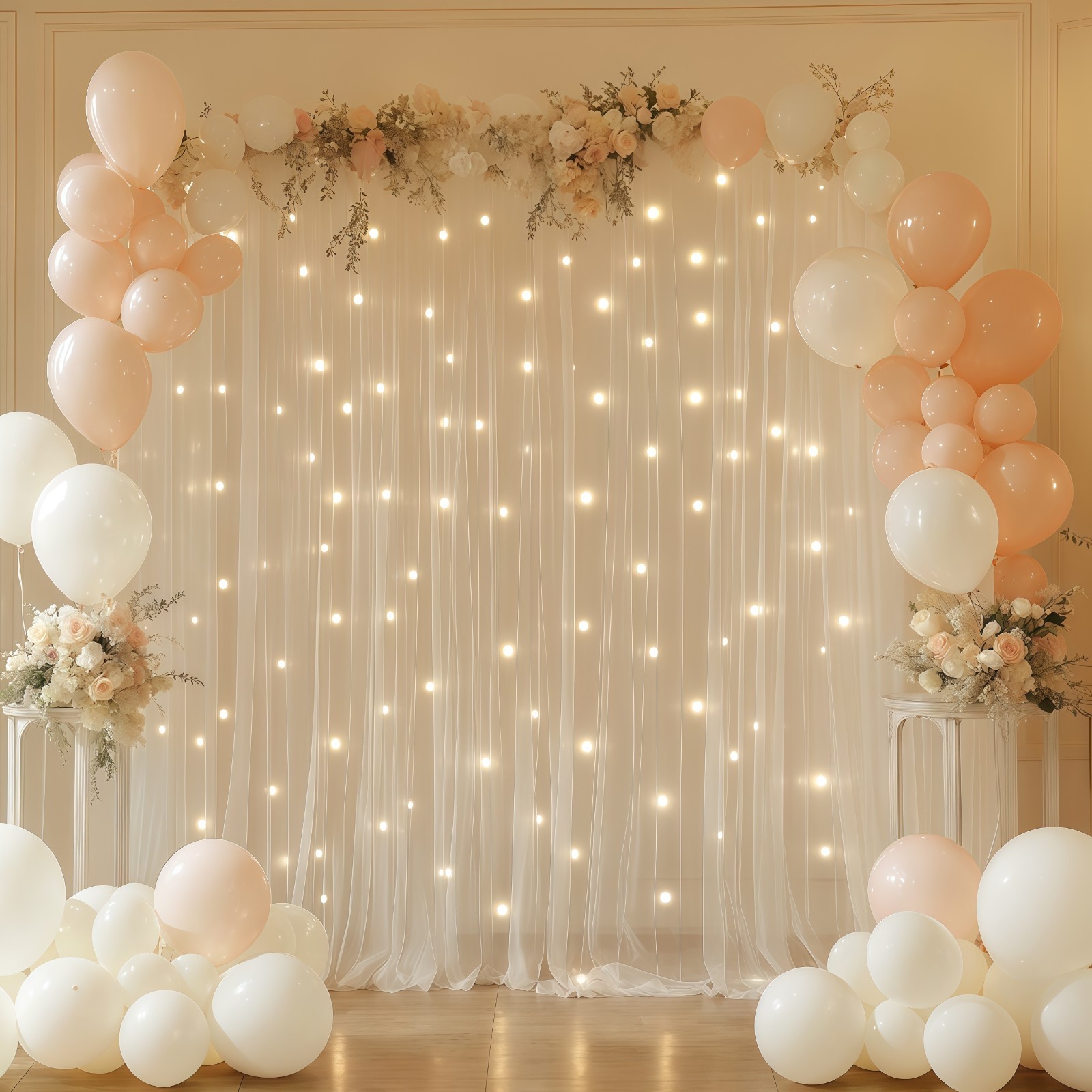 3x3m Tulle Backdrop Curtain Wedding Party Photography Decor