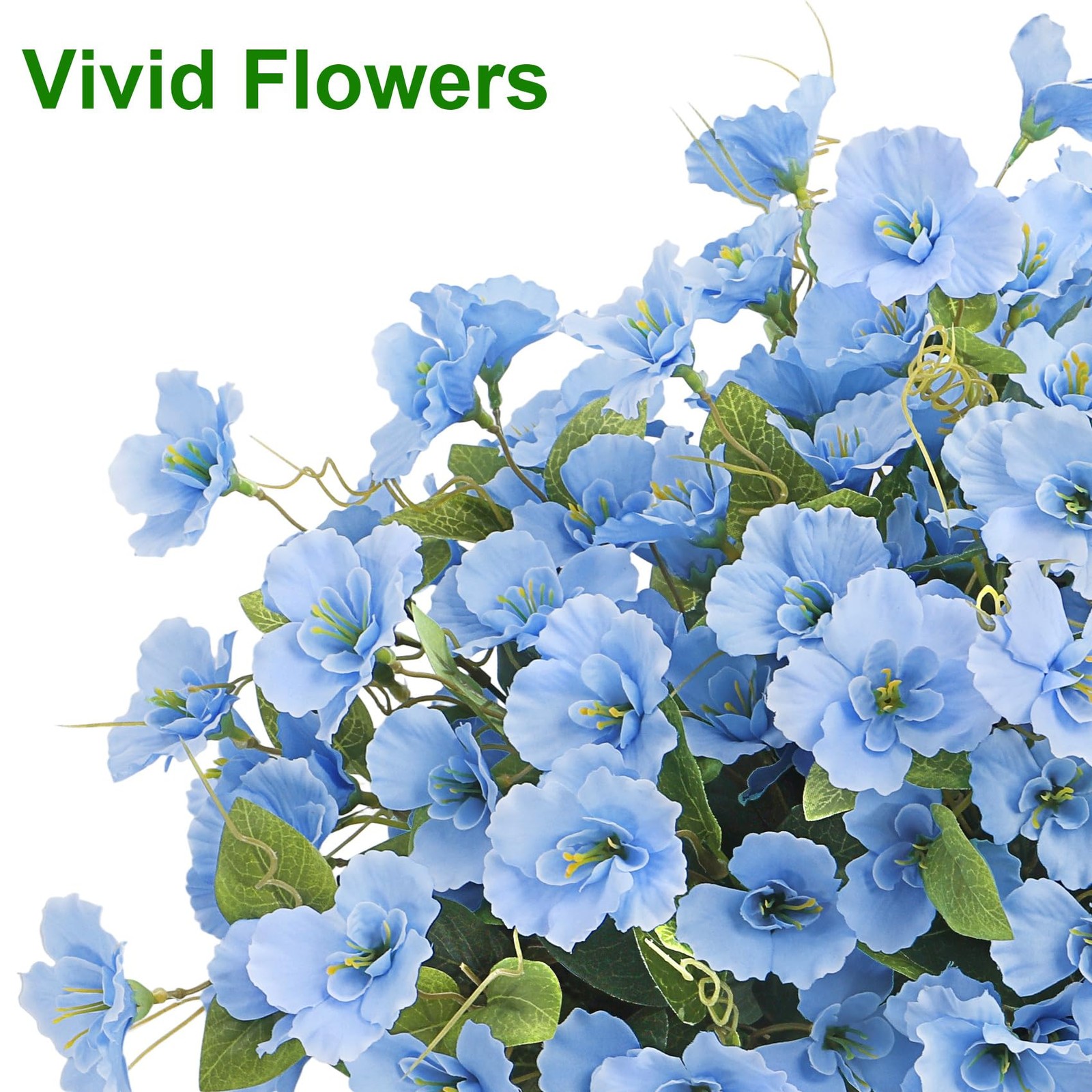 8 Bundles Artificial Hibiscus Flowers for Outdoors Decoration, Faux Silk Flow…