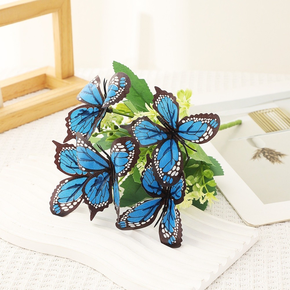 Lightweight Artificial Butterfly Orchid Bouquet for Wedding Centerpiece