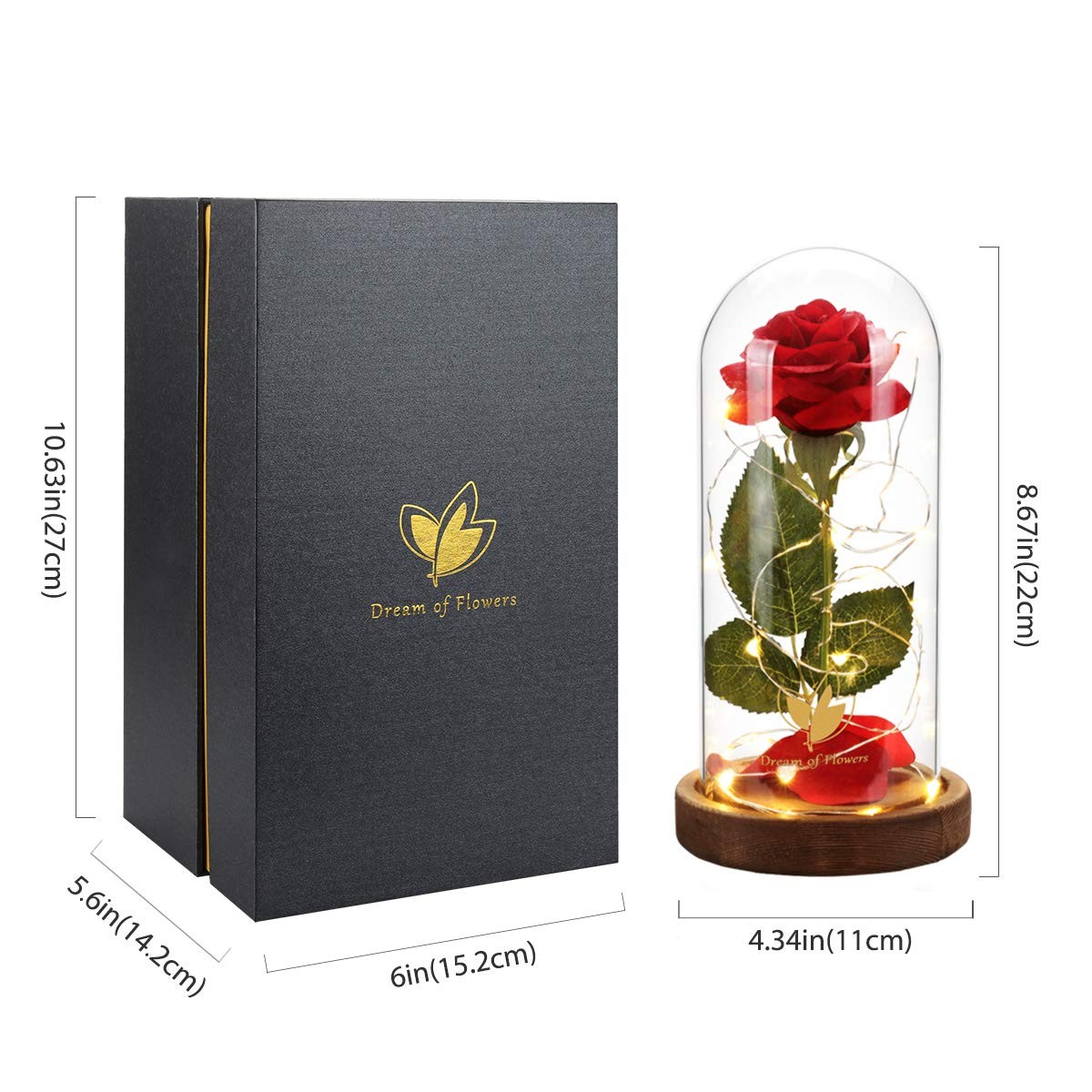 Beauty and the Beast Rose, Mothers Day Forever Preserved Flower Rose Gifts fo…