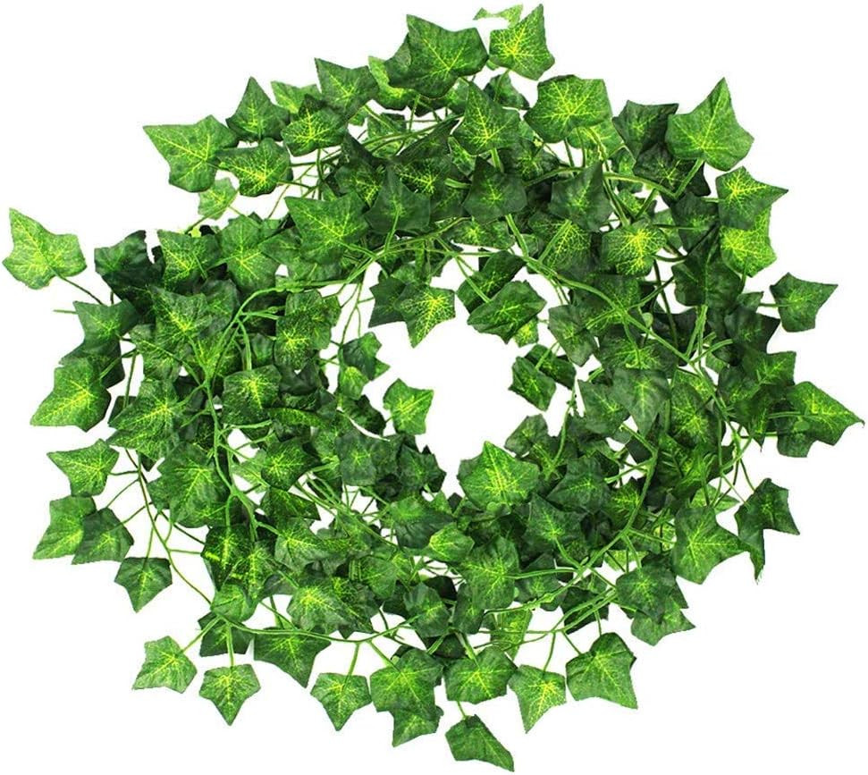 12 guirnaldas hiedra artificial 84 pies decoracion boda jardin pared estilo A