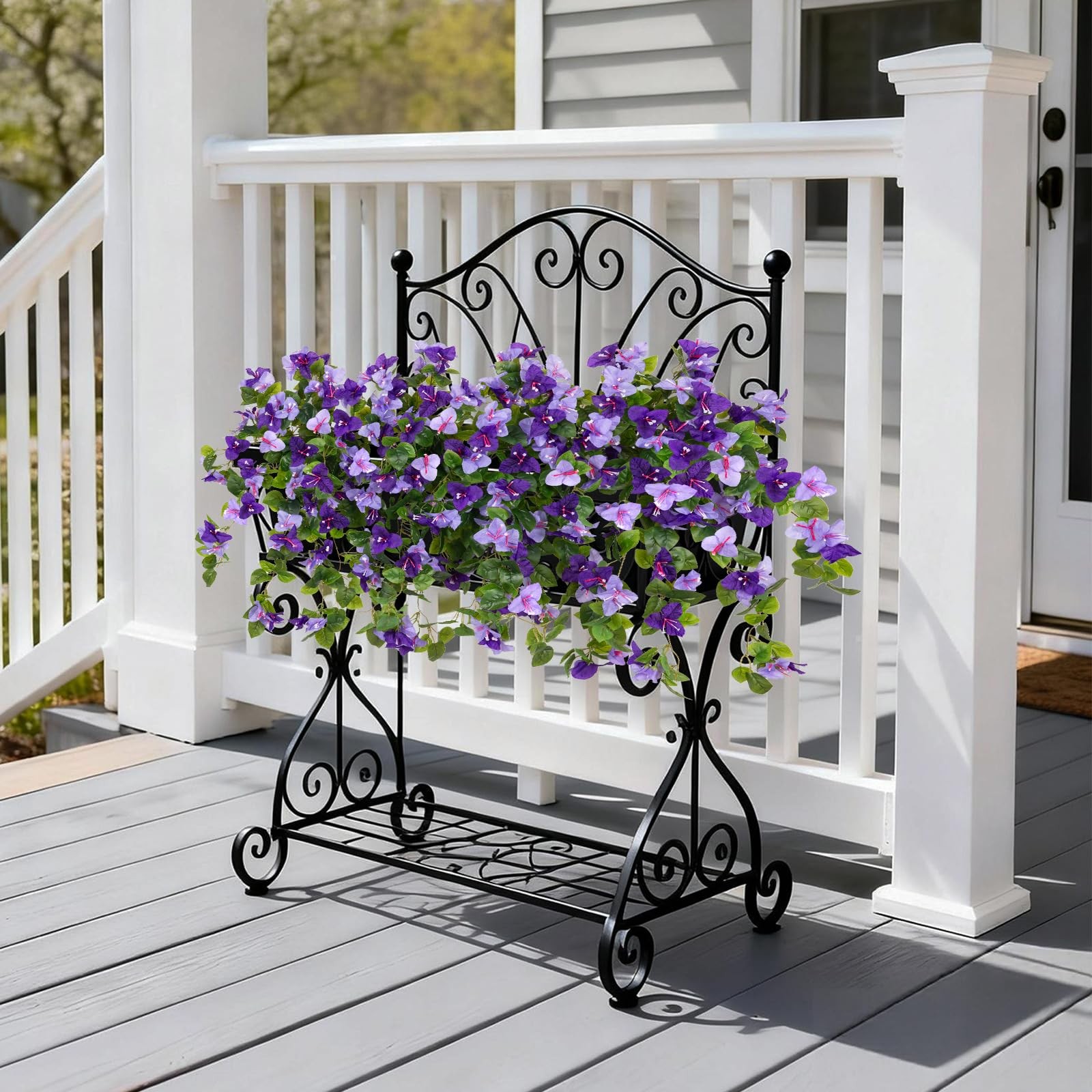 Faux Bougainvillea Artificial Flowers Plants for Outdoor Spring Summer Decora…
