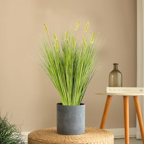 Artificial PlantsPCS 27“ Fake Tall Onion Grass Faux 6 Onion Grass+dog Tail