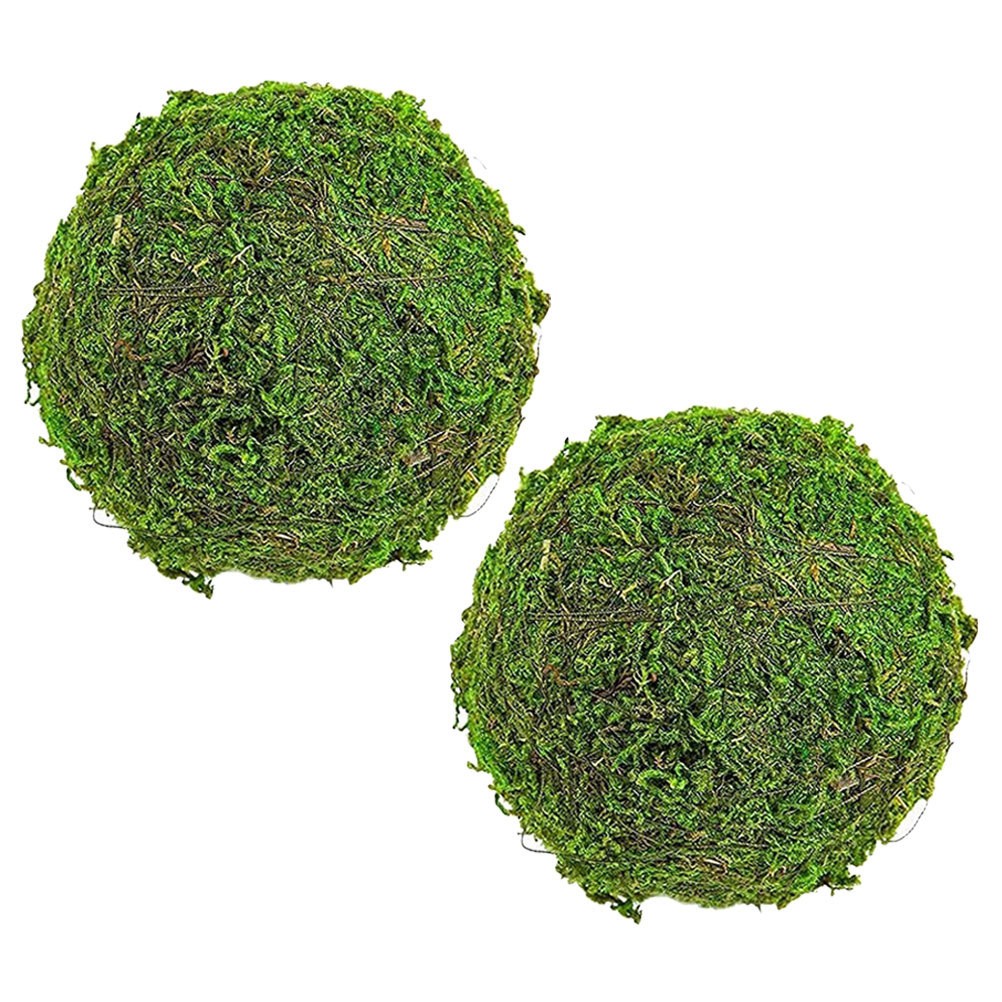 2 Pcs Decorative Green balls Dining Table Decoration Items Sphere