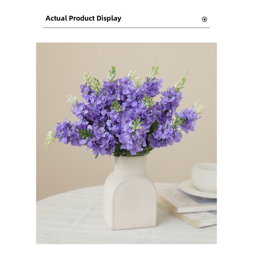 5 Stem Lifelike Hyacinth Bouquet for Home Decor For Wedding Photography Props