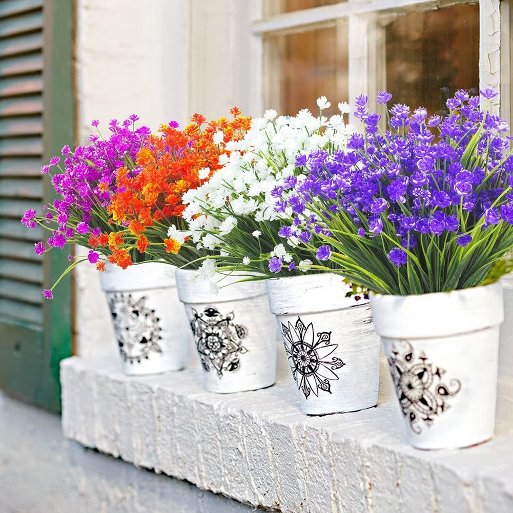 12 Artificial Flower Bundles for Stylish For Home and Event Decorations