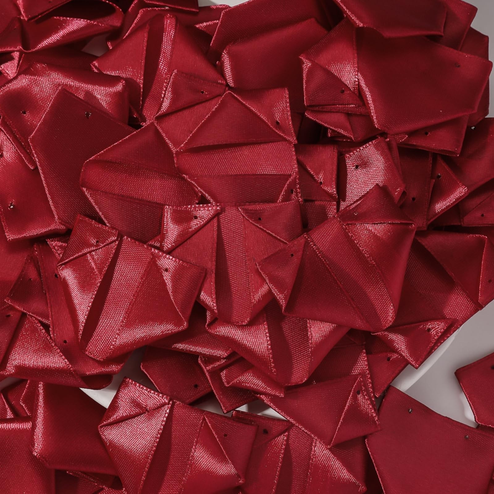 300Pcs Premade Satin Ribbon Rose Petals Half-Finished For Eternal Rose DIY Ra…