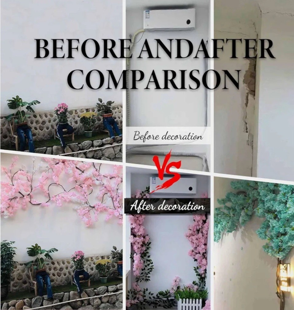 Quepiem Artificial Pink Cherry Blossom Tree