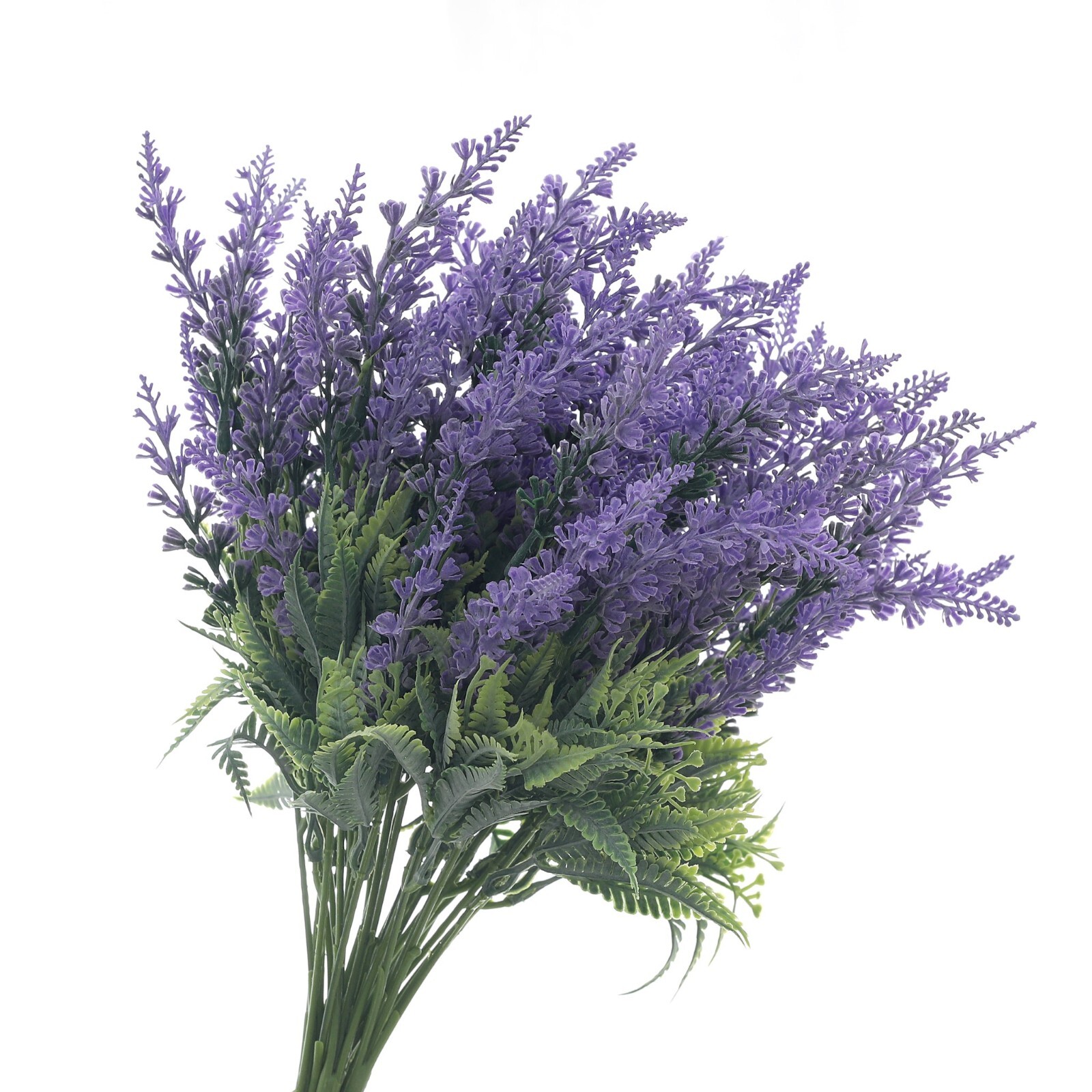 Lavender Artificial Flowers Bulk Stems Purple Real-Touch Faux Bouquet, 8pcs