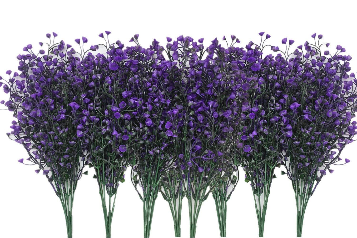 Artificial Plants Shrubs Bushes, Plastic Fake Plants Wedding Indoor Outdoor H…