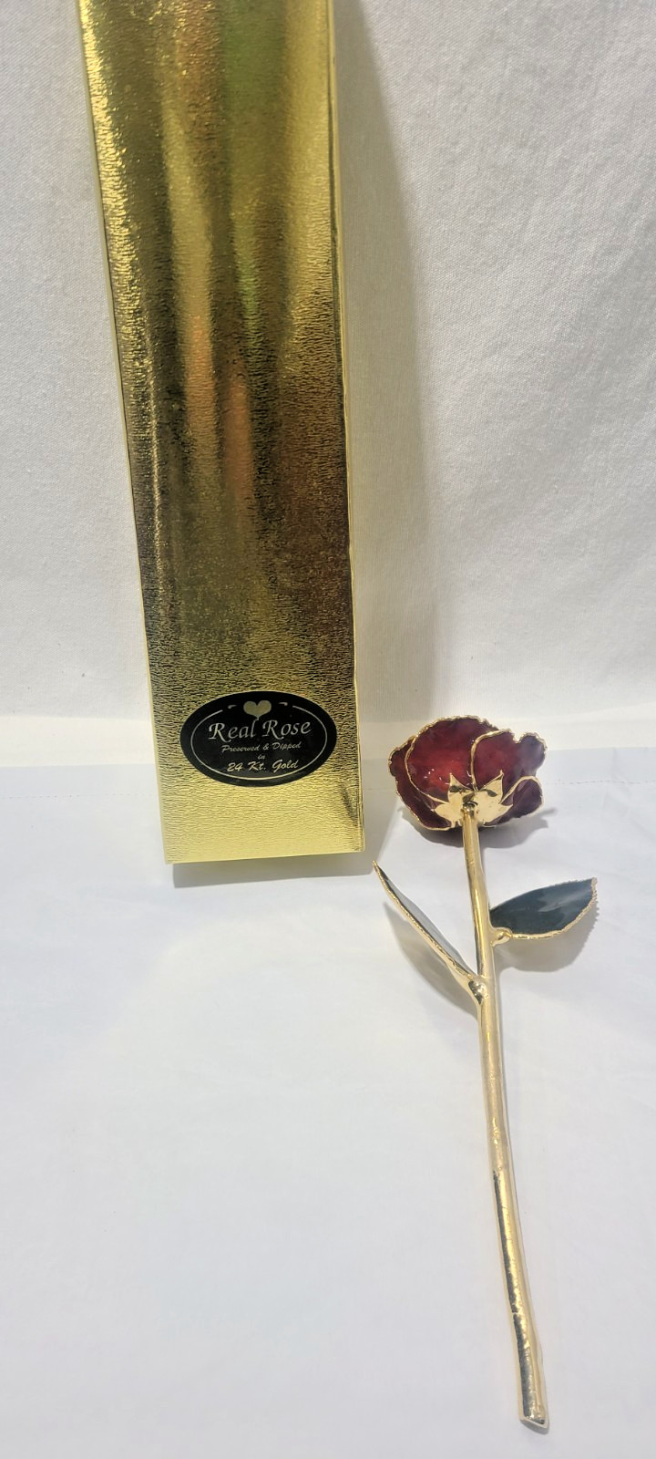 24 Kt. Gold dipped real red Rose