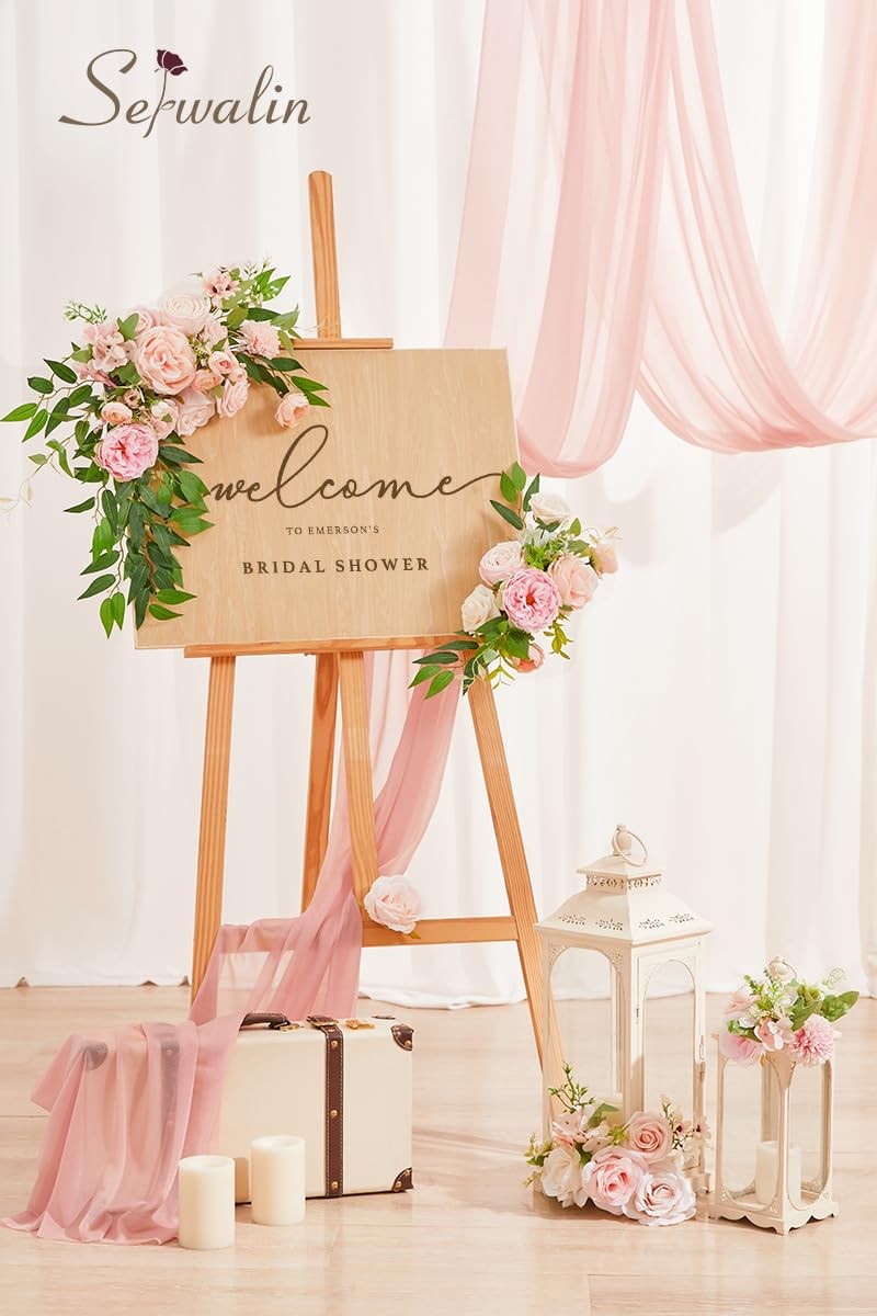 Artificial Flowers Pink Flowers Fake Silk Flowers Wedding Cake Flowers for We…