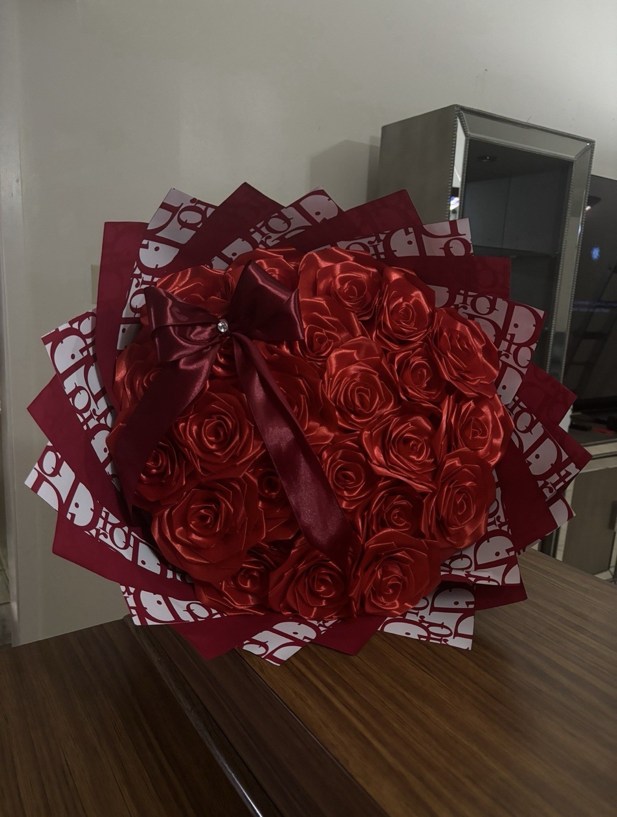 Eternal Ribbon Roses Handmade Forever Blooms Artificial Flowers Rose