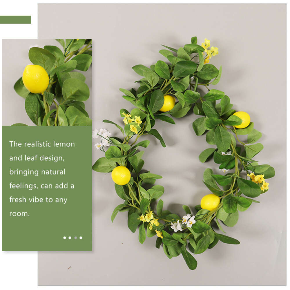Artificial Lemon Rattan Decor Hanging Lemon Vine Decor Household Hanging