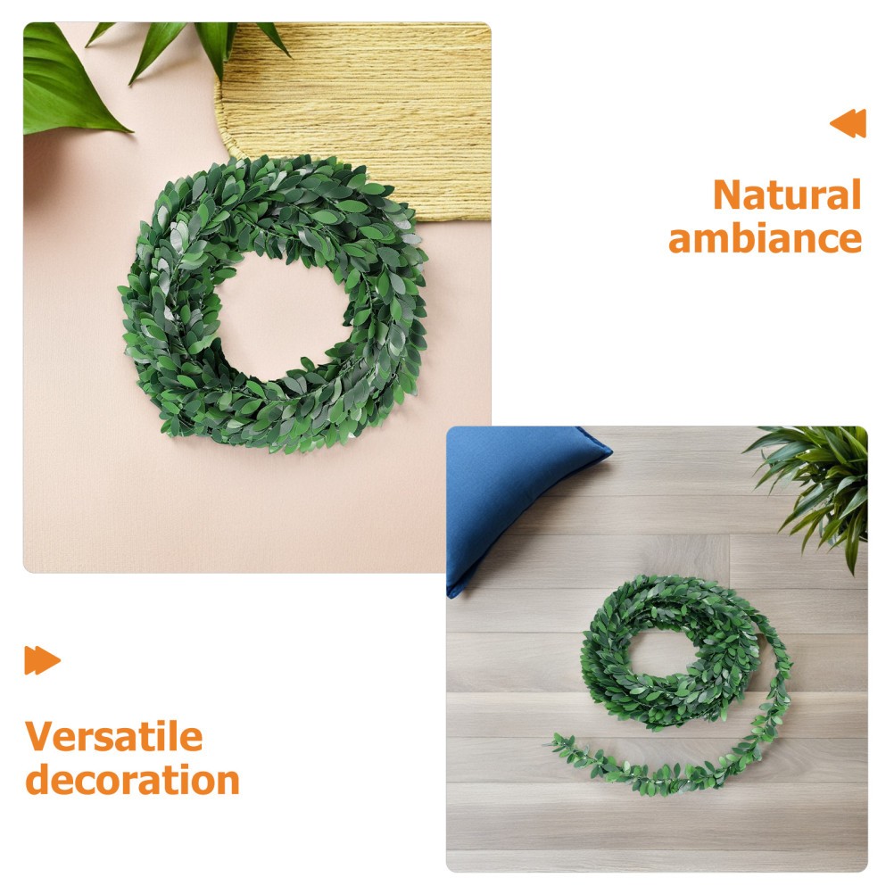 5Pcs Faux Greenery Vine Garland with Flexible Wire for Indoor Outdoor Decoration