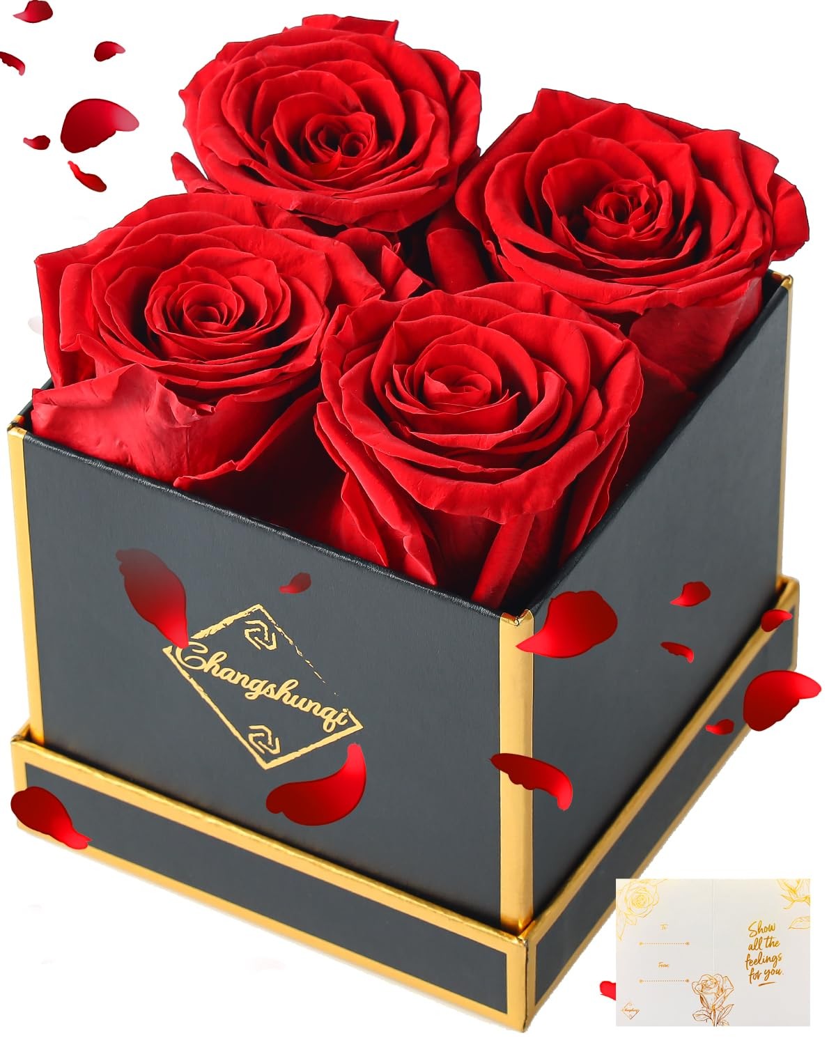 Forever Flowers, Preserved Roses in a , Eternal Rose Flowers for Delivery, Fo…