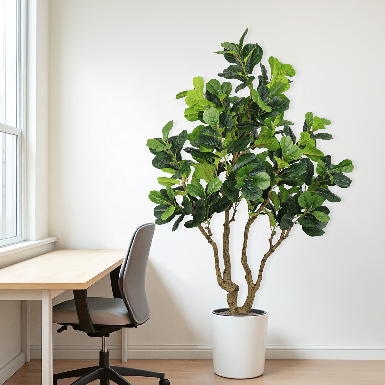 7FT Tall Artificial Banyan Tree Silk Plant – Faux Greenery for Indoor Outdoor