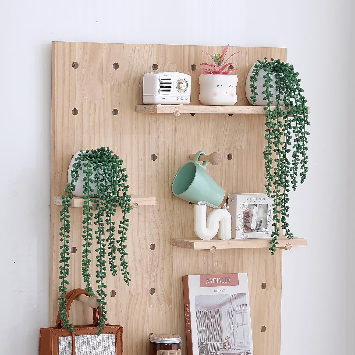 Artificial Hanging String of Pearls Plants in Pots, 2 Pack for Decor | Realistic