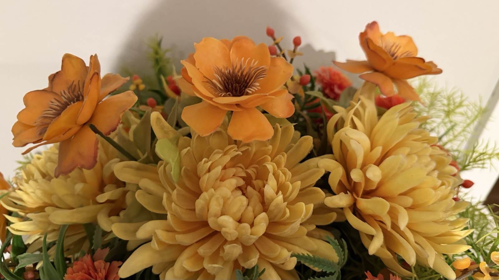 Vintage Centerpiece Plastic Floral Haeger Pottery Fall Autumn F15