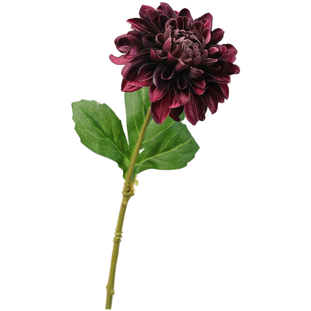 Silk Dahlia Stem with Wire Core for Easy Shaping in Floral Arrangements