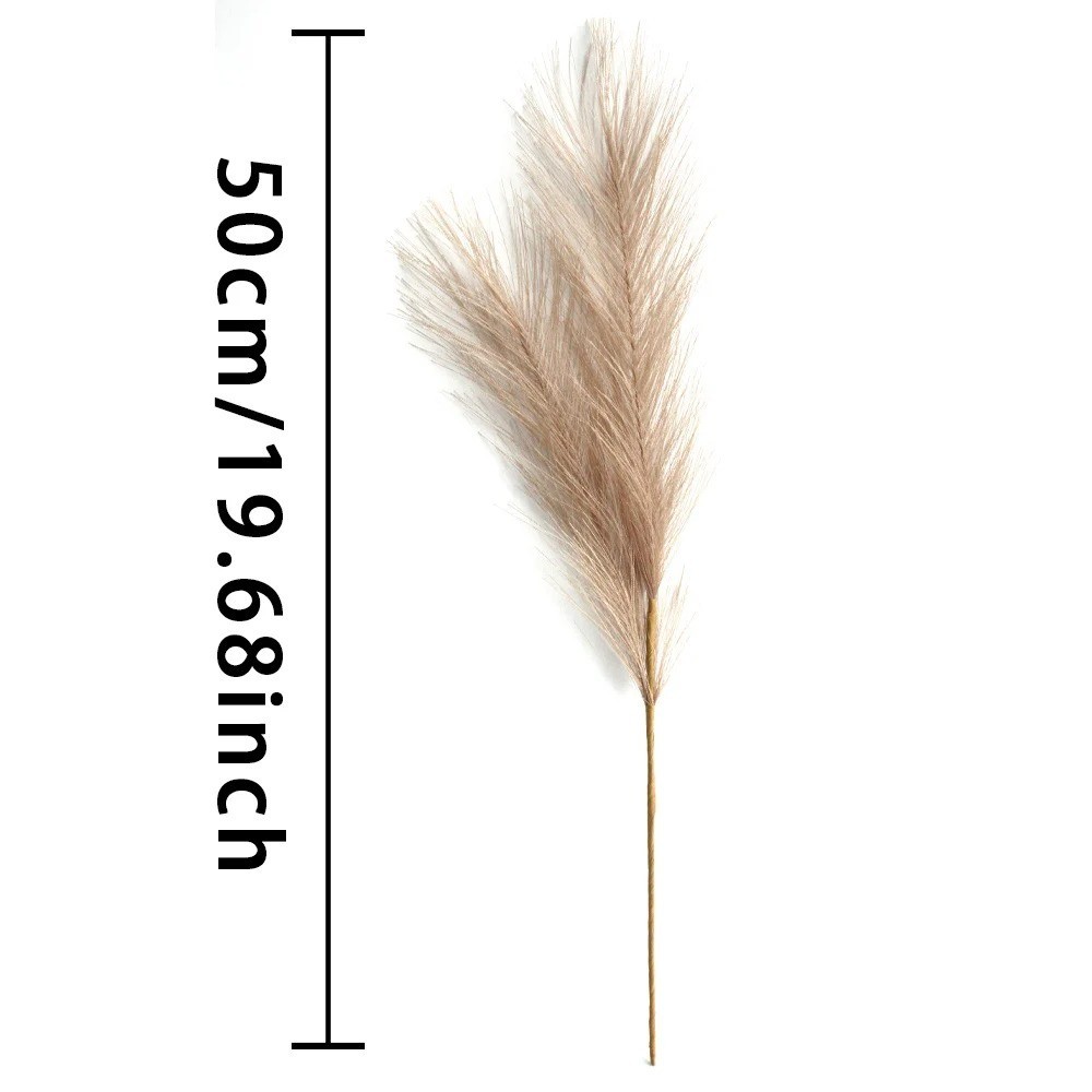 Artificial Pampas Grass Faux Reed Flowers Home Wedding Table Vase Decor 6PCS