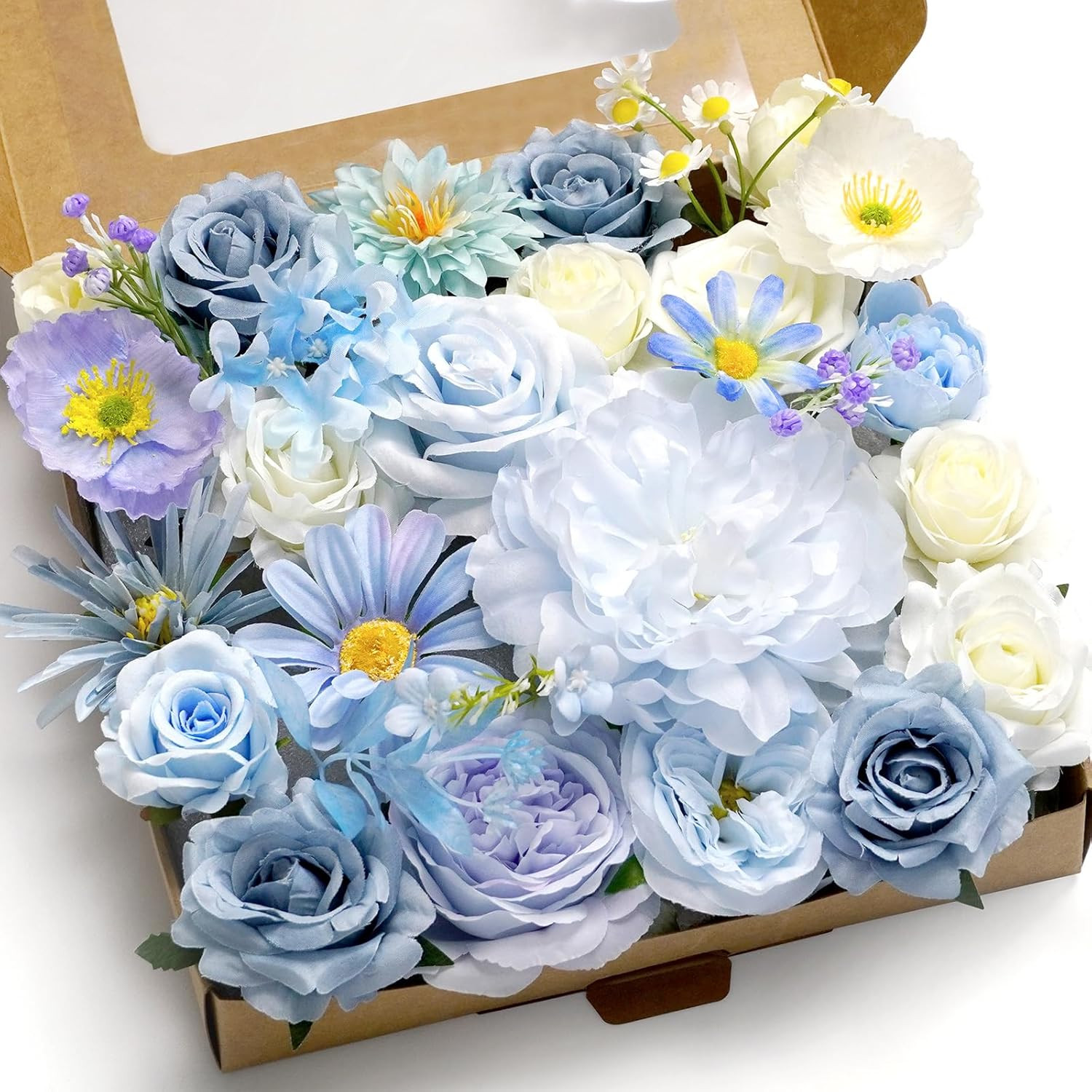 Artificial Flower Combination Box Set Artificial Flower Loose Leaves and Stems D