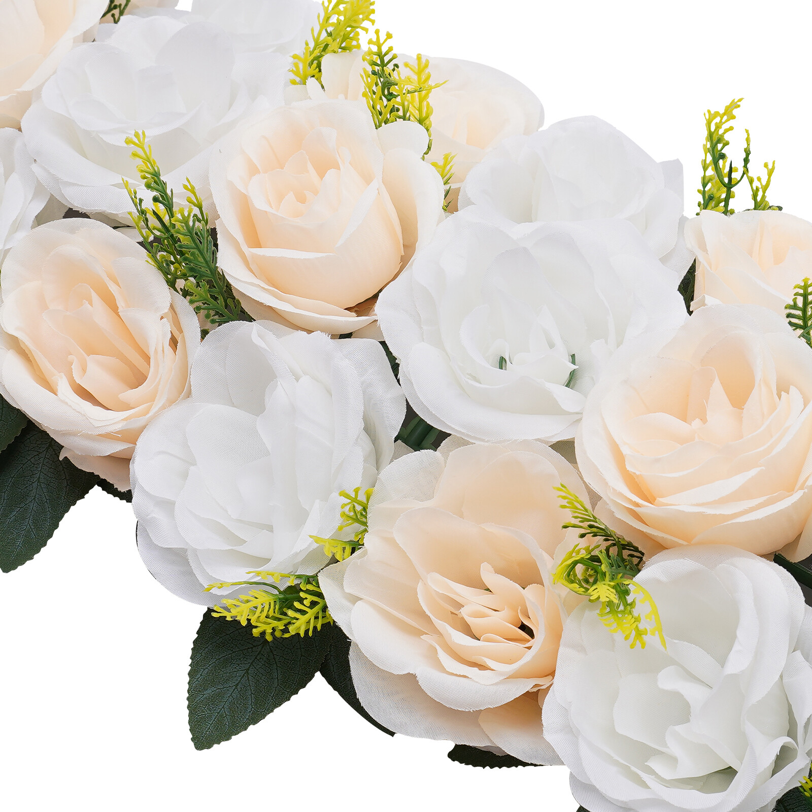 10* White Wedding Dining Table Artificial Rose Flower Centerpieces 50*25 cm