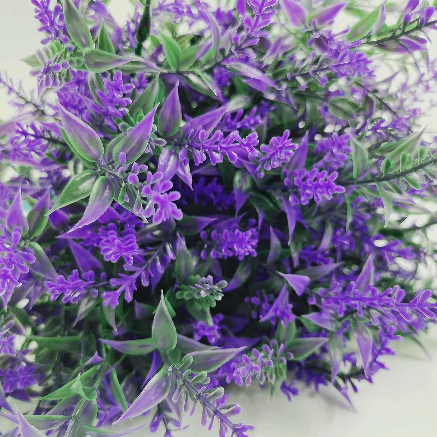 8-40 Bundles Artificial Flowers Fake Plants Outdoor UV Resistant Plastic Flowers