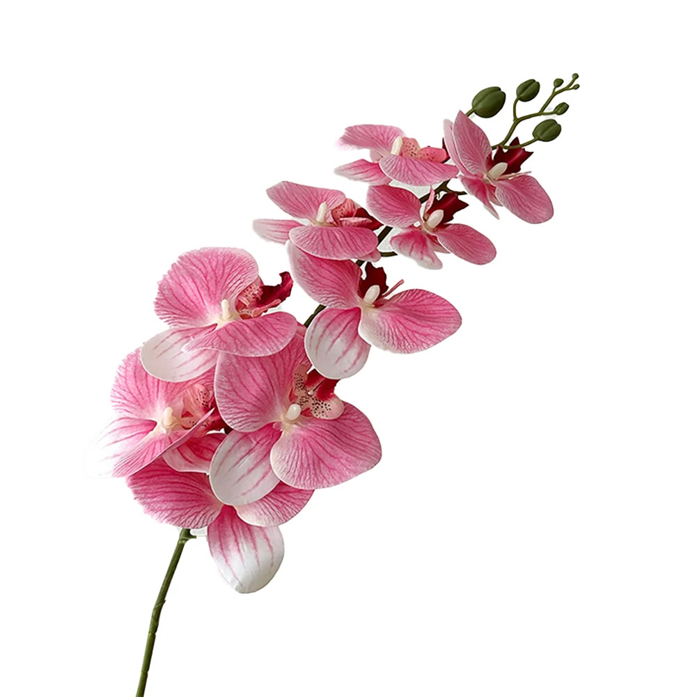 98Cm Long Phalaenopsis Artificial Flower Soft PVC Flowers Long-Lasting Beauty Re