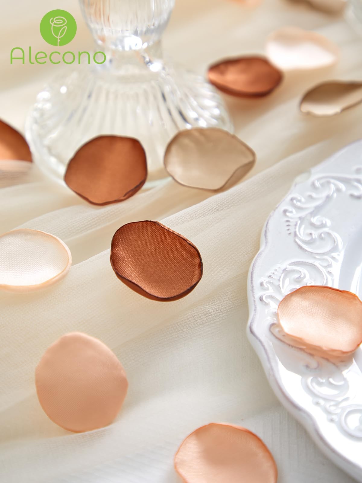 𝟰𝟬𝟬𝙋𝙘𝙨 Silk Rose Petals, Faux Rose Petals Orange Rose Petals for Weddin…