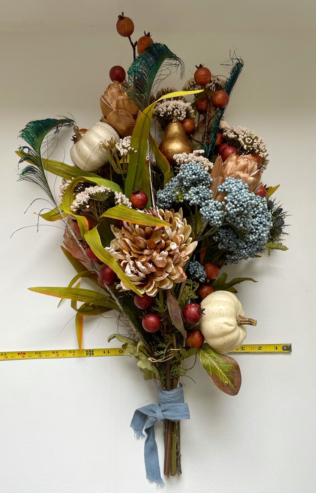 custom made flower bouquet in autumn / thanksgiving colors